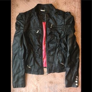 Faux leather jacket